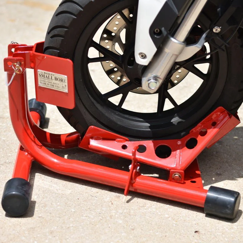 Baxley: Small Bore/Mini Moto Wheel Chock.