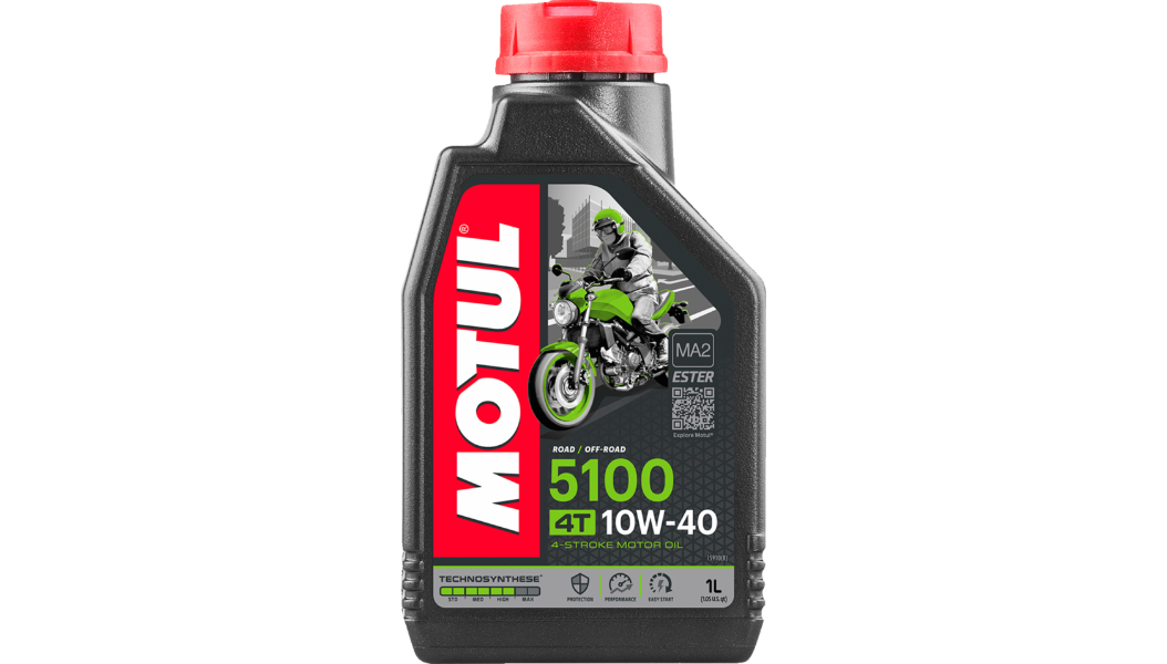 Motul 5100 Synthetic Blend Oil.