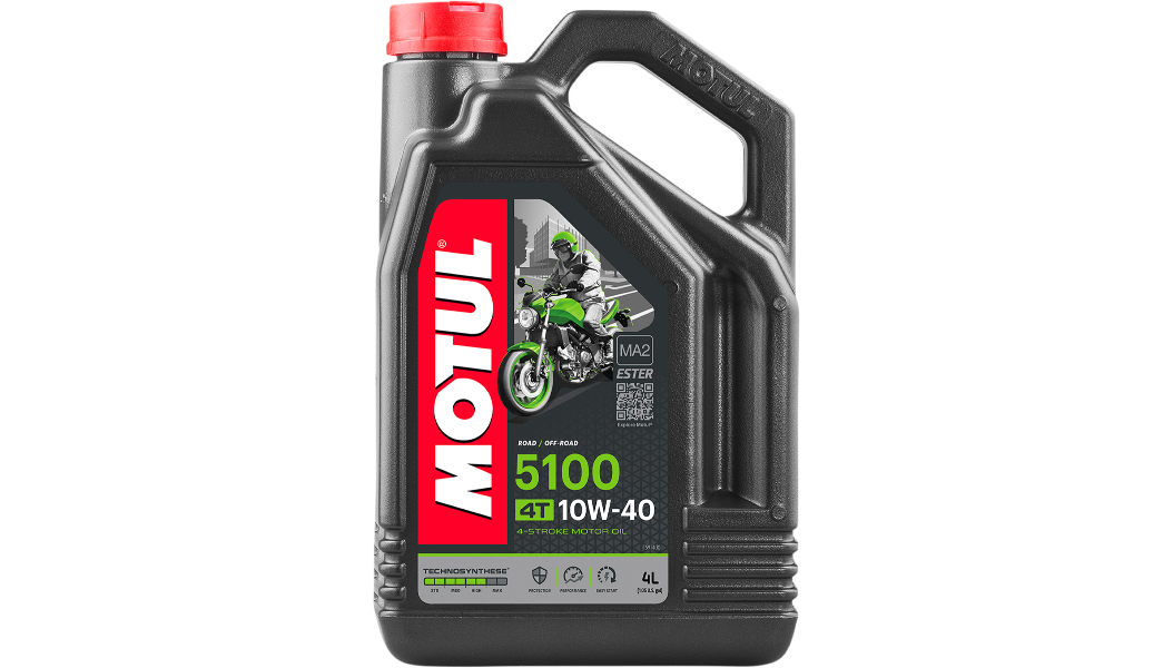 Motul 5100 Synthetic Blend Oil.