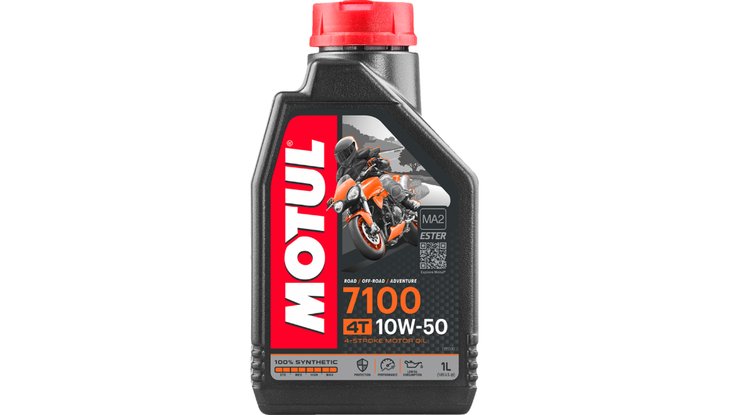 Motul 7100 4T Synthetic Oil.