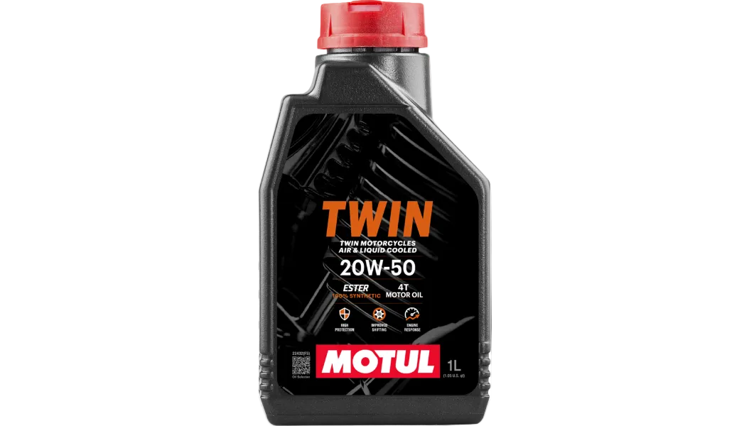 Motul: Twin Synthetic Oil 20W-50 1Qt.