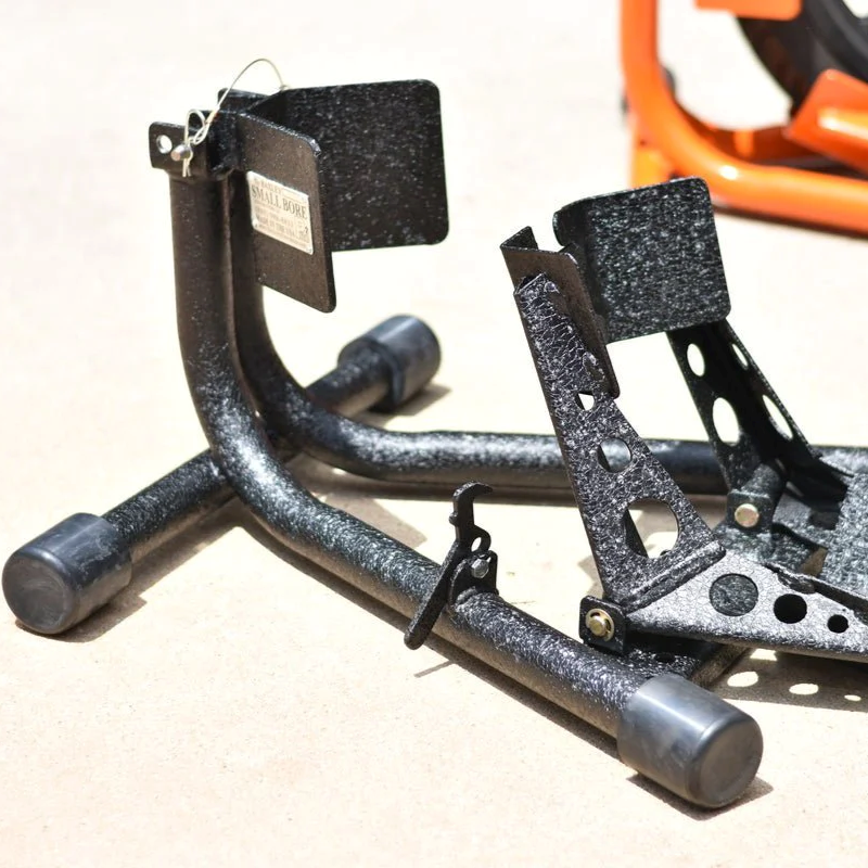 Baxley: Small Bore/Mini Moto Wheel Chock.