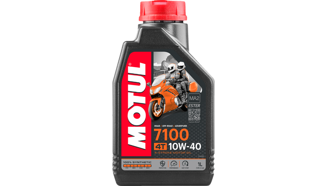 Motul 7100 4T Synthetic Oil.